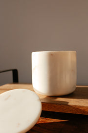 White Marble Canister